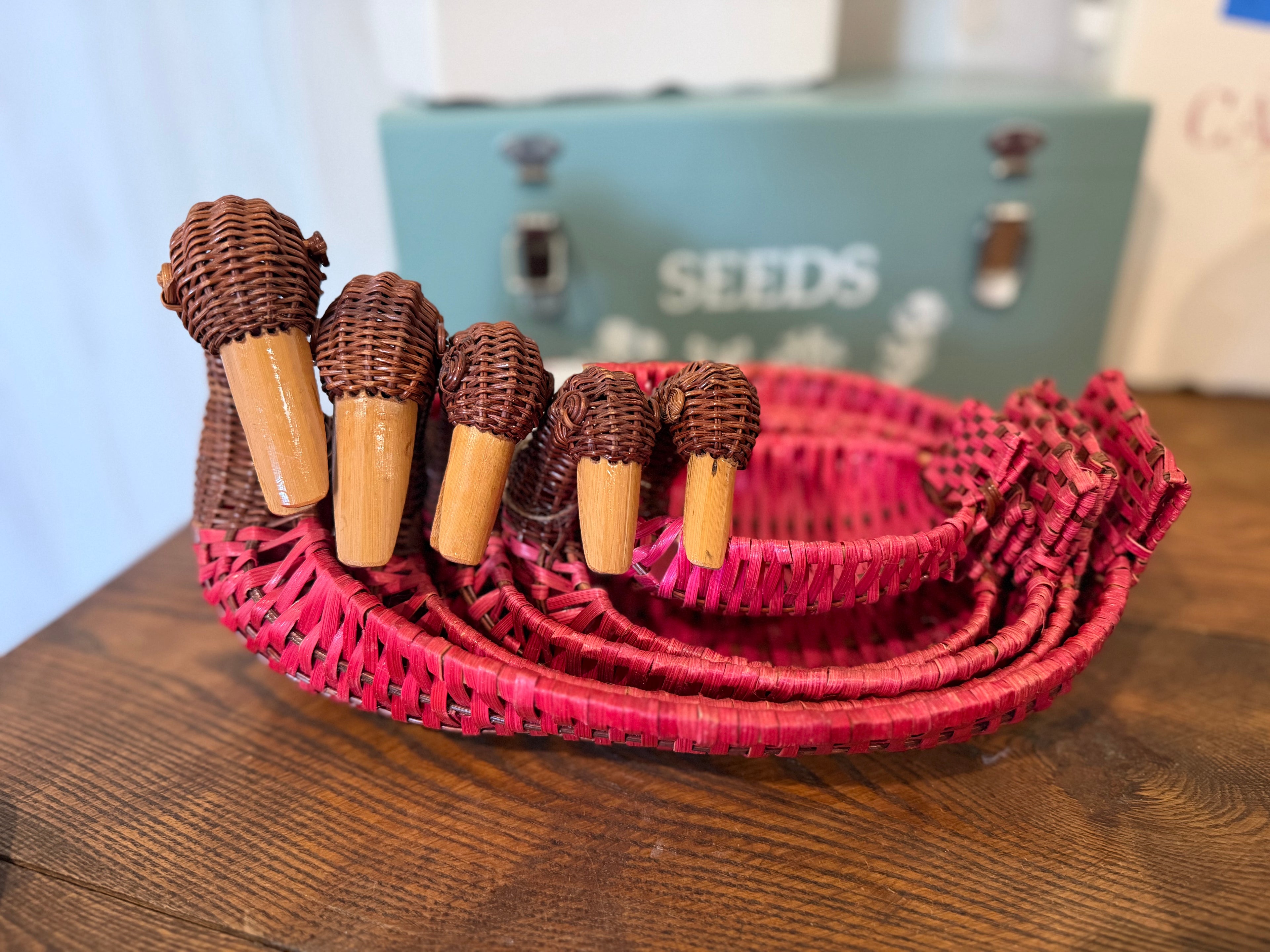 Wicker Duck nesting baskets